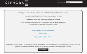 Sephora Canada Survey At Survey Medallia Sephora Canada