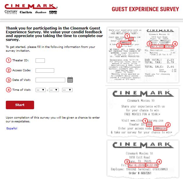 Cinemark Survey