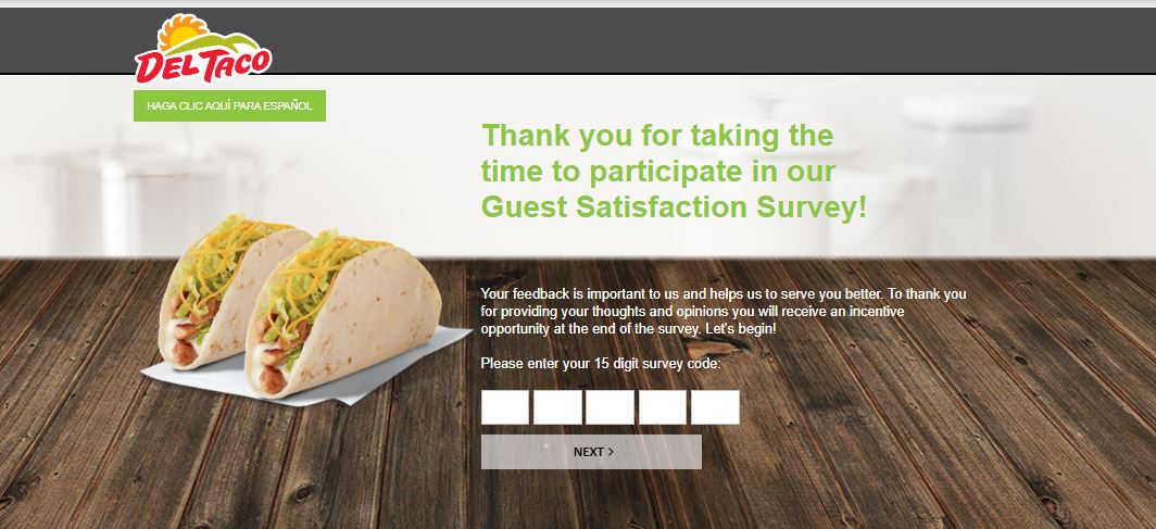 Del Taco Survey