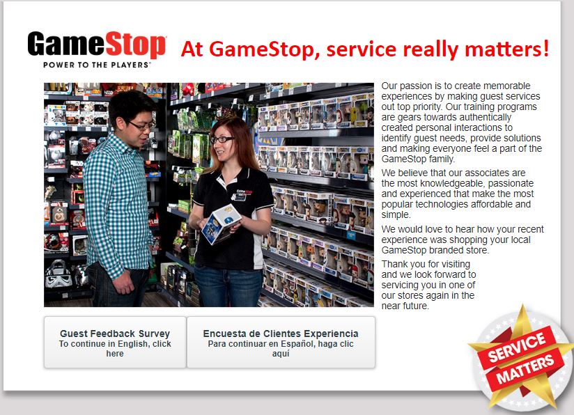 GameStop Survey