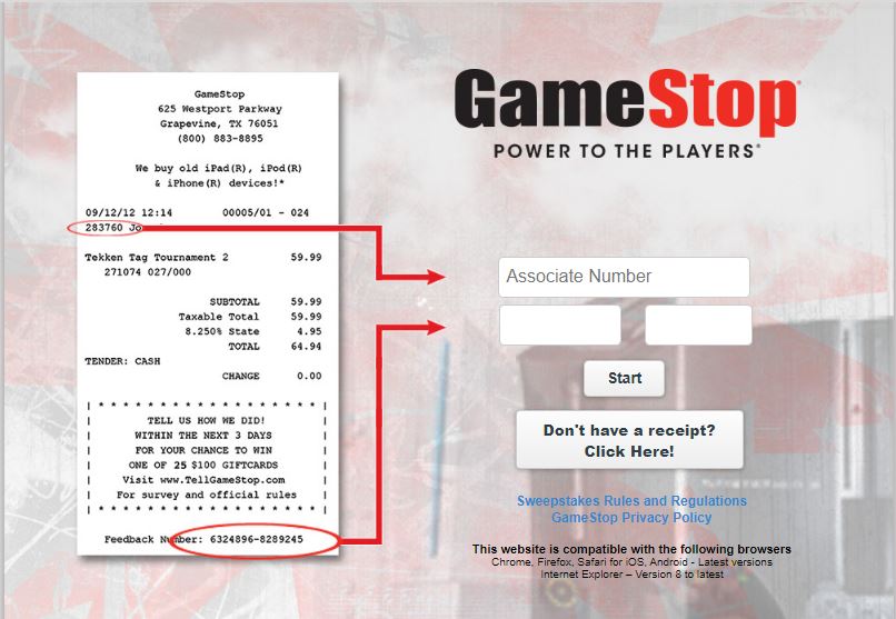 GameStop Survey