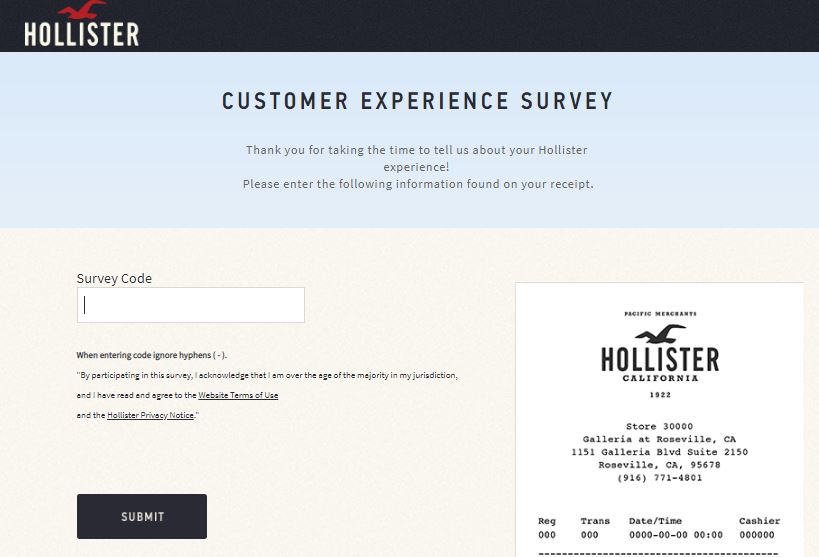 Hollister Survey