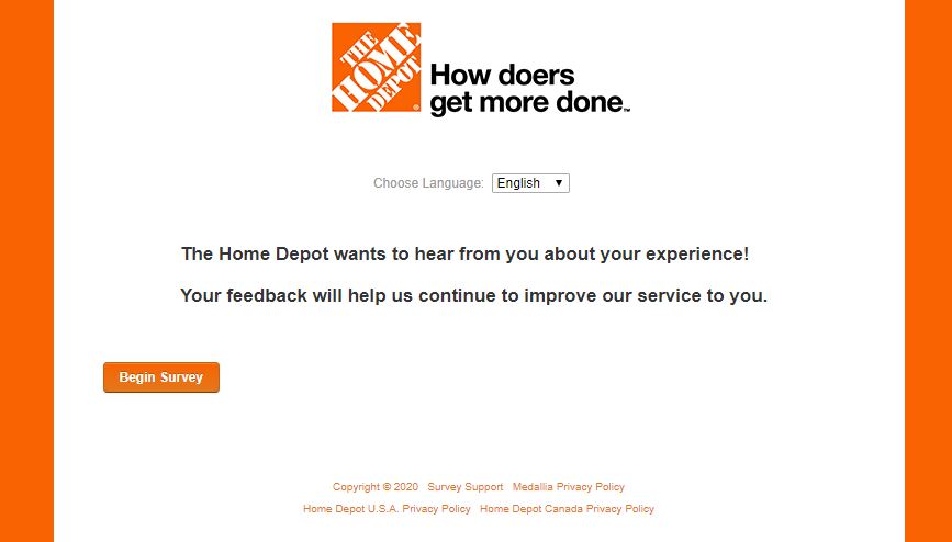 Home Depot Customer Satisfaction Survey At Www Homedepot Com   Home Depot Survey 1 