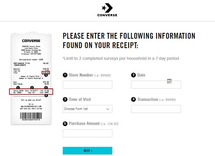 MyConverseVisit Survey 