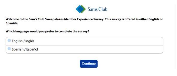 Sam’s Club Survey 