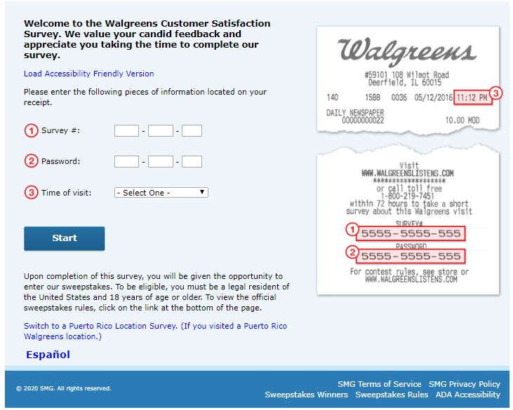 Walgreens Customer Satisfaction Survey