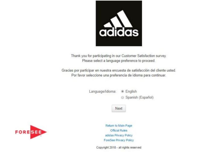 Adidas 2025 online support