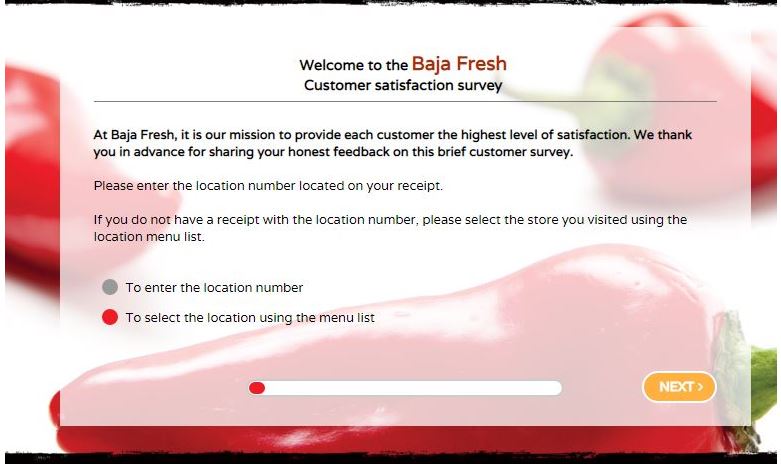 Baja Fresh Survey 