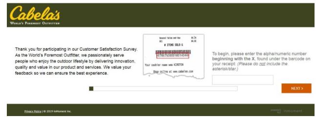 Cabelas Feedback Survey