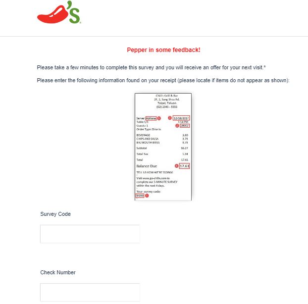 Chilis Survey