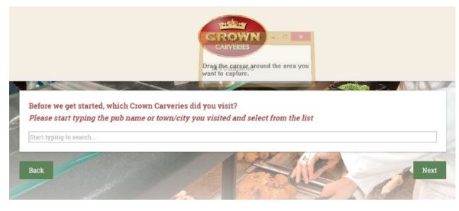 Crown Carveries Survey