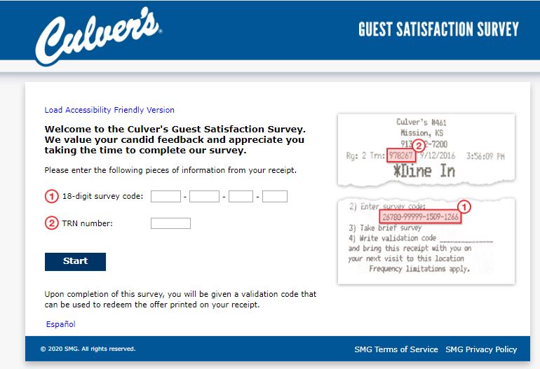 Culver's Customer Satisfaction Survey