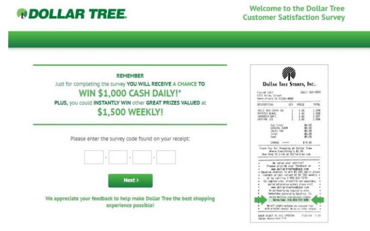 Dollar Tree Survey 
