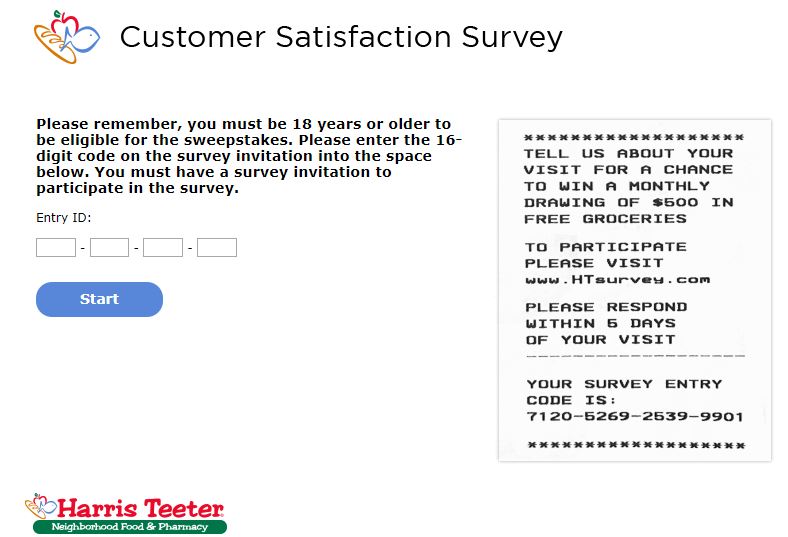 Harris Teeter Survey 