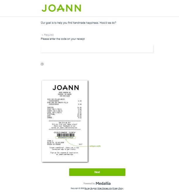 JoAnn Survey