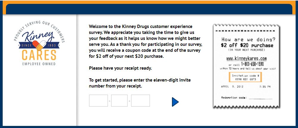 Kinney Drugs Customer Experience Survey
