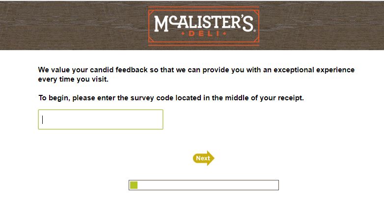McAlister’s Deli Survey