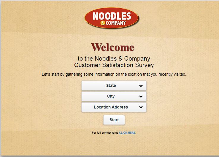 Noodles & Company Survey