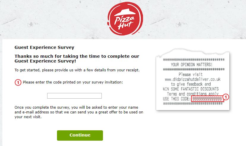 Pizza Hut New Zealand Survey