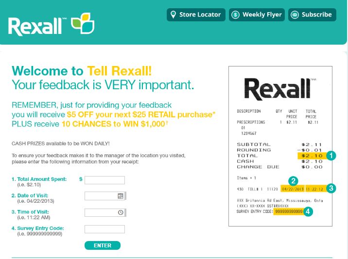 Rexall Survey