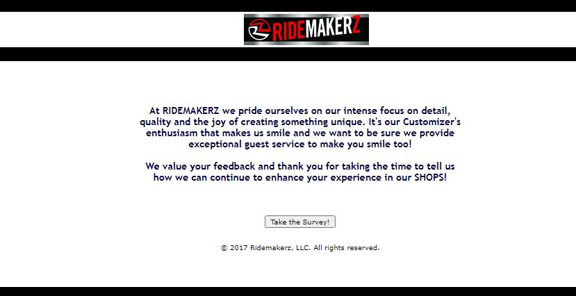 Ridemakerz Survey