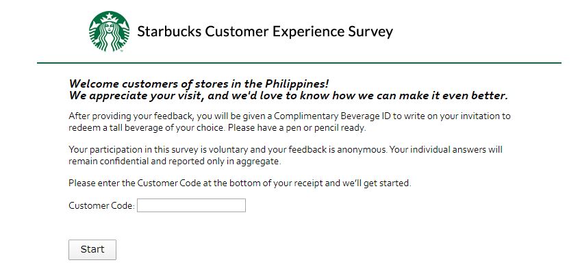 Starbucks Survey