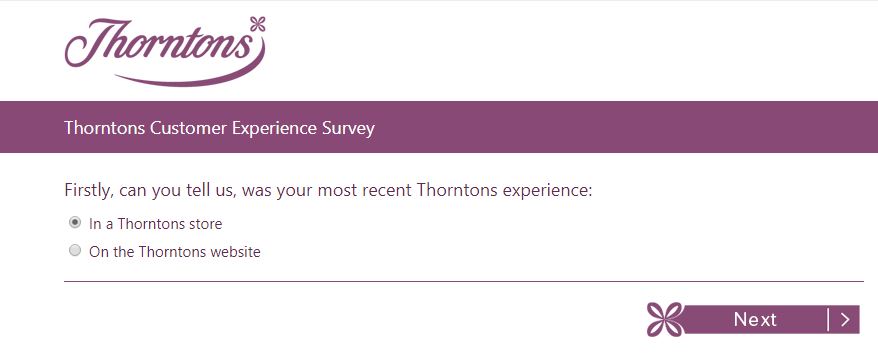 Thorntons Customer Experience Survey 1