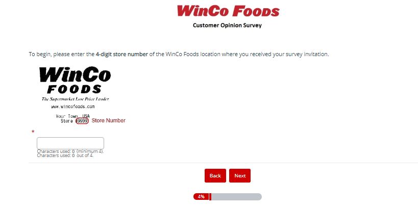 WinCo Foods Survey 
