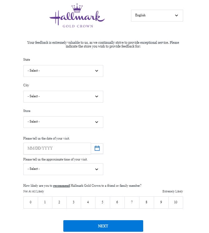 hallmarkfeedback survey