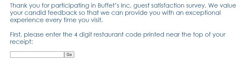 Buffet Survey