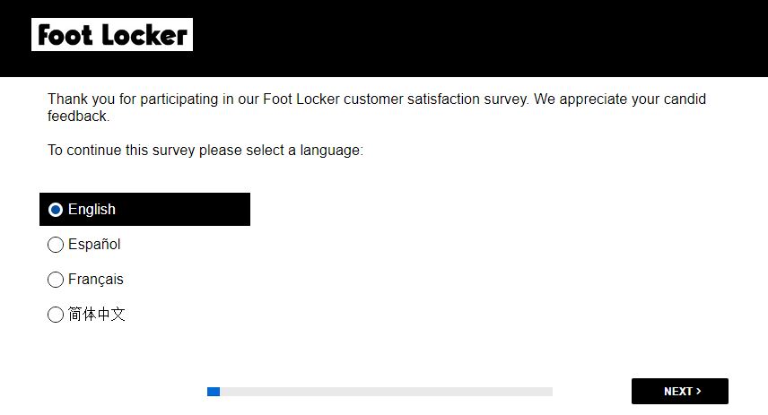 Foot Locker Canada survey