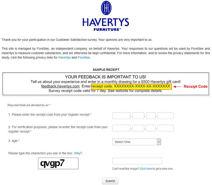 Havertys Survey