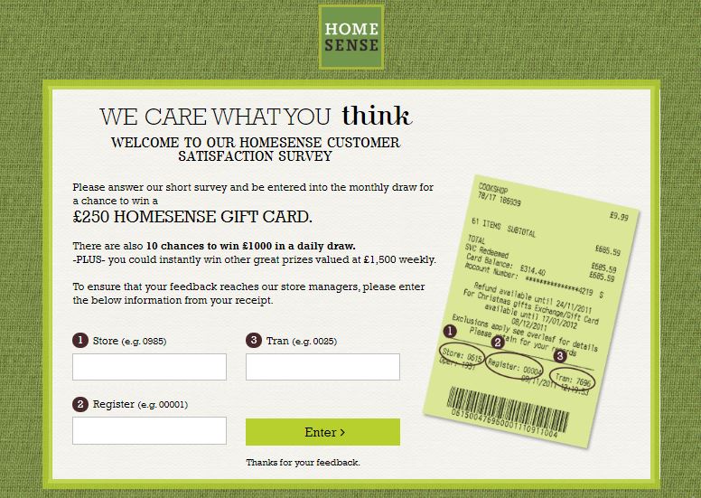 HomeSense Survey