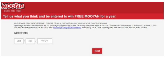Mooyah Survey