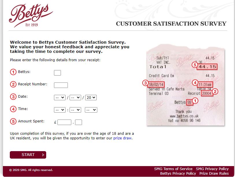 My Bettys Survey 