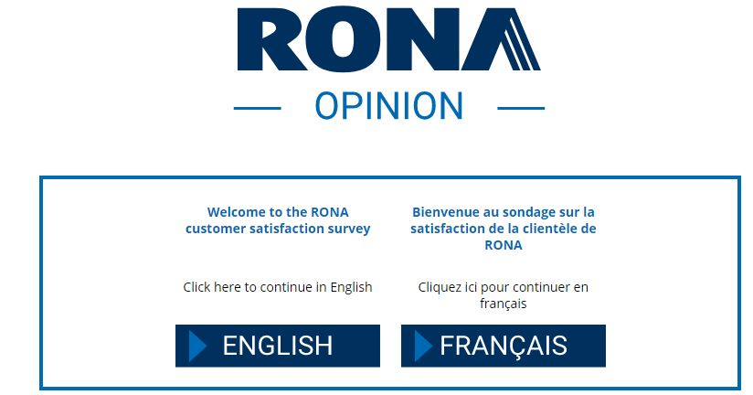 Rona Opinion survey