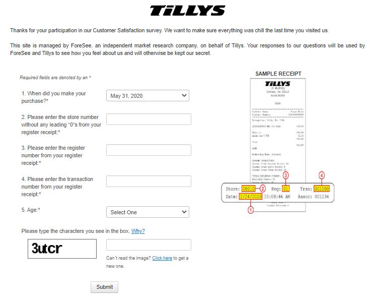 Tilly’s Survey
