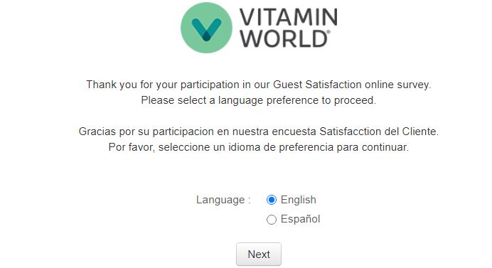 Vitamin World Survey