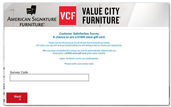 valuecityfurniture survey