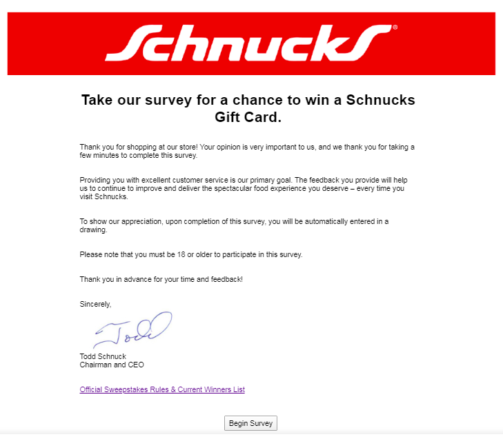 Schnucks Market Survey | Guide Step by Step